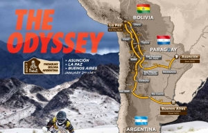 Dakar 2017 route